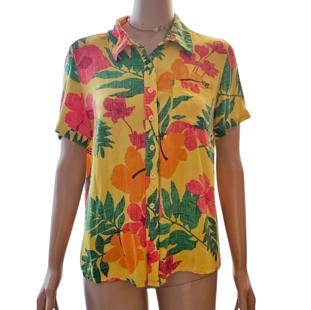 Basic Editions Tropical Shirt - image 1